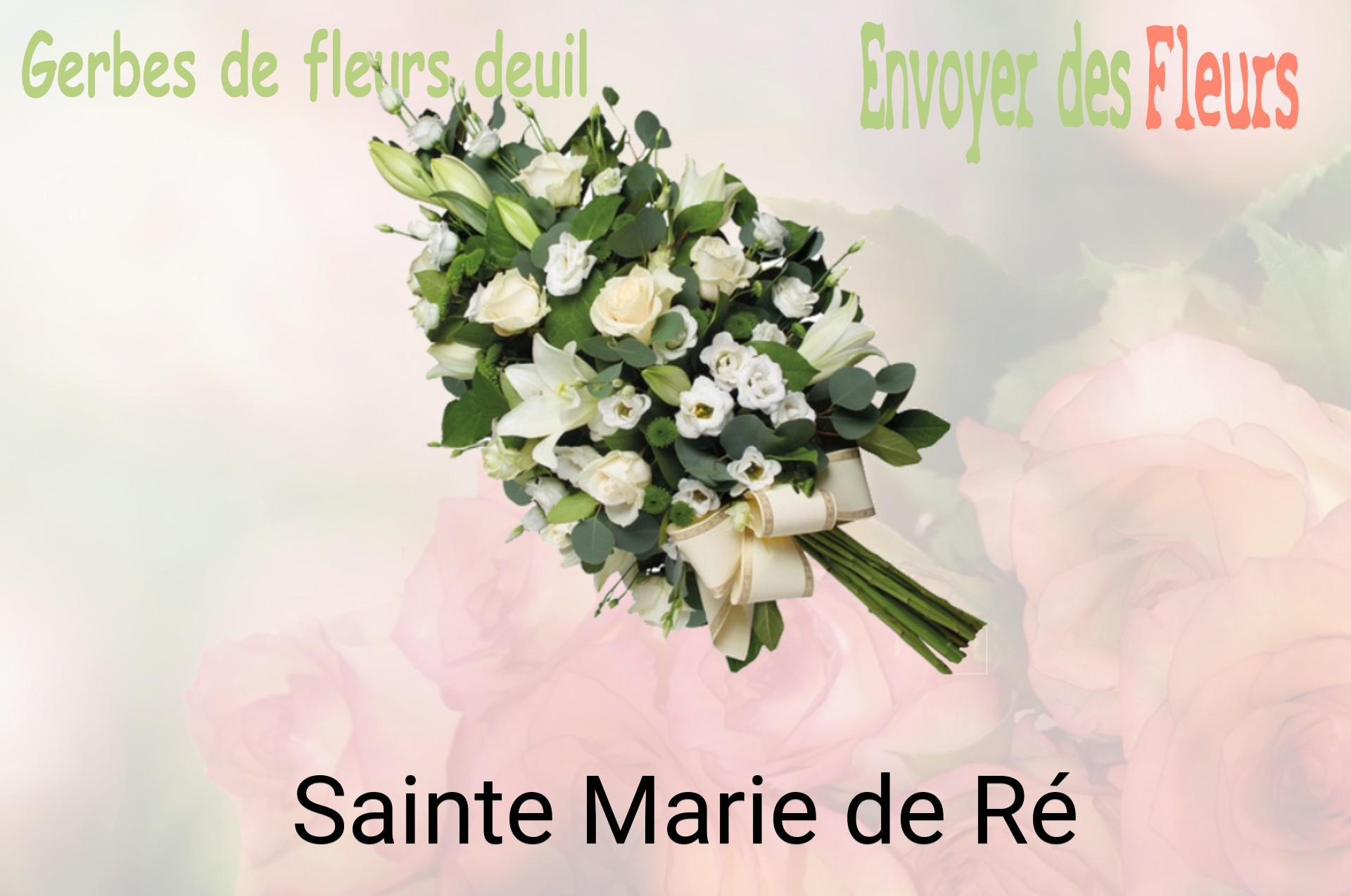 Gerbe de fleurs de deuil livrée à Sainte-Marie-de-Ré